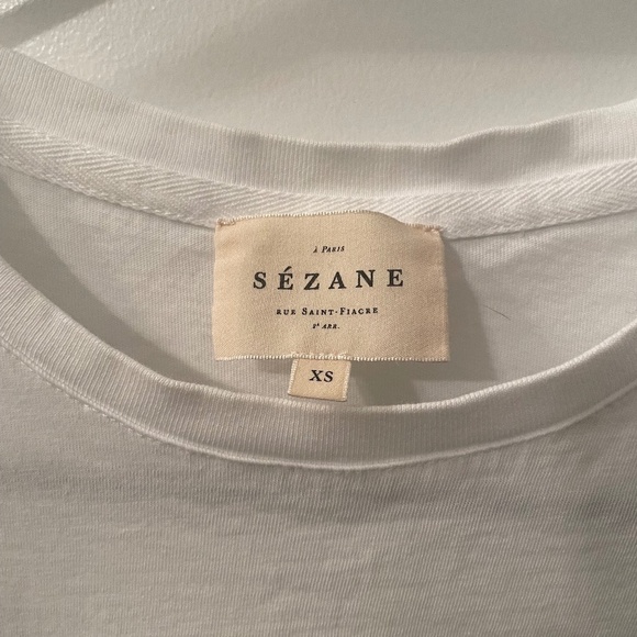 Sezane Conrad T-Shirt in White - Size XS - Picture 6 of 7